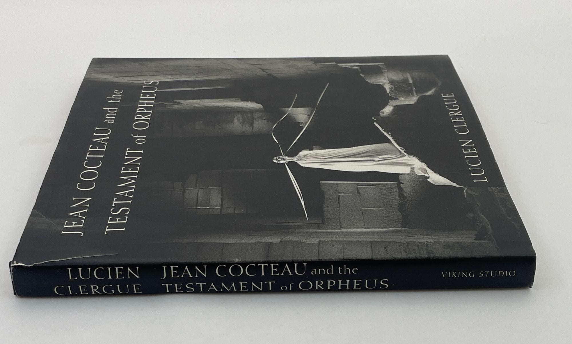 Expressionist Jean Cocteau and The Testament of Orpheus Hardcover by Lucien Clergue 1st Ed. For Sale