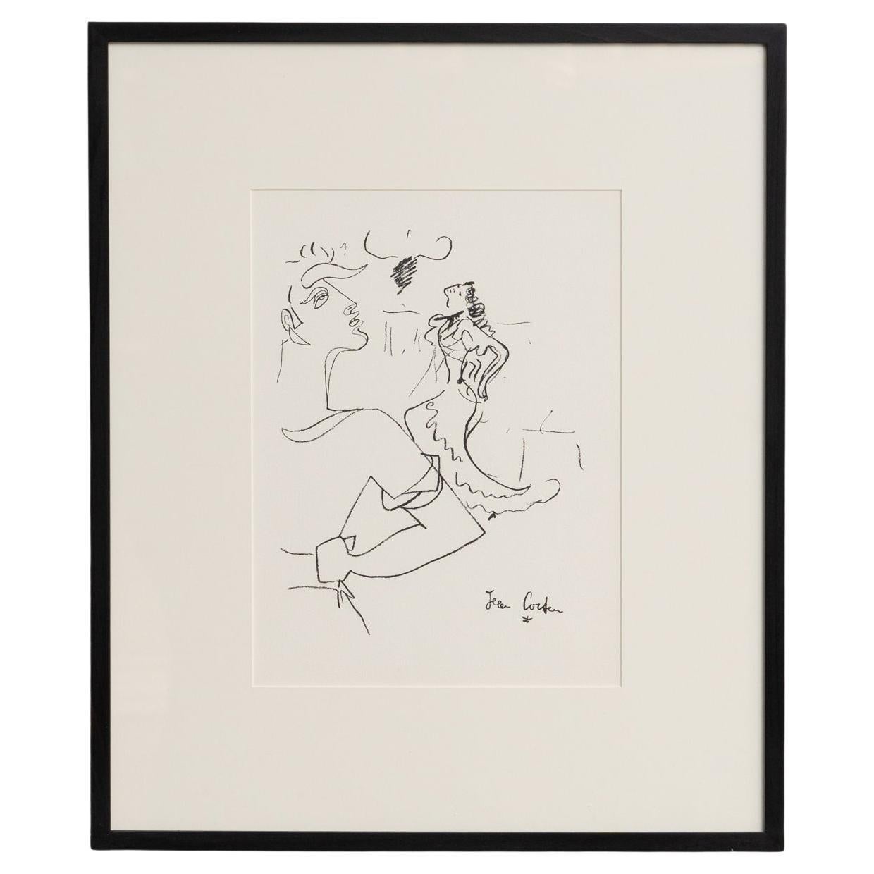 Jean Cocteau "Corrida" Framed Lithography