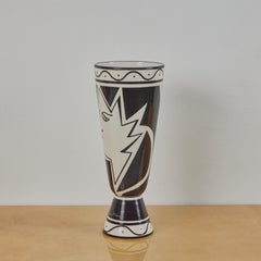 Jean Cocteau Decorated Vase