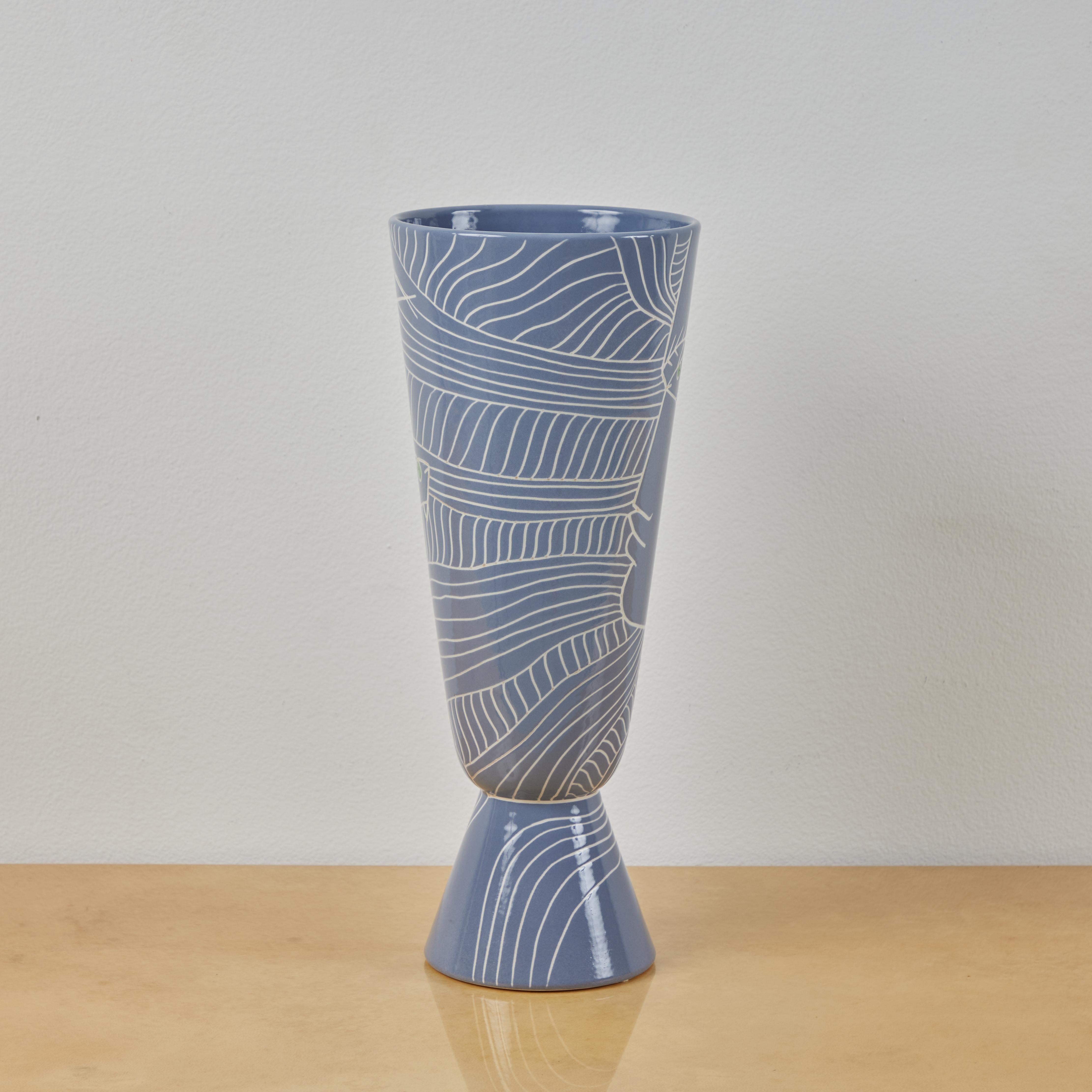 French Jean Cocteau Decorated Vase
