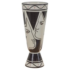  Jean Cocteau Decorated Vase 