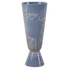 Jean Cocteau Decorated Vase