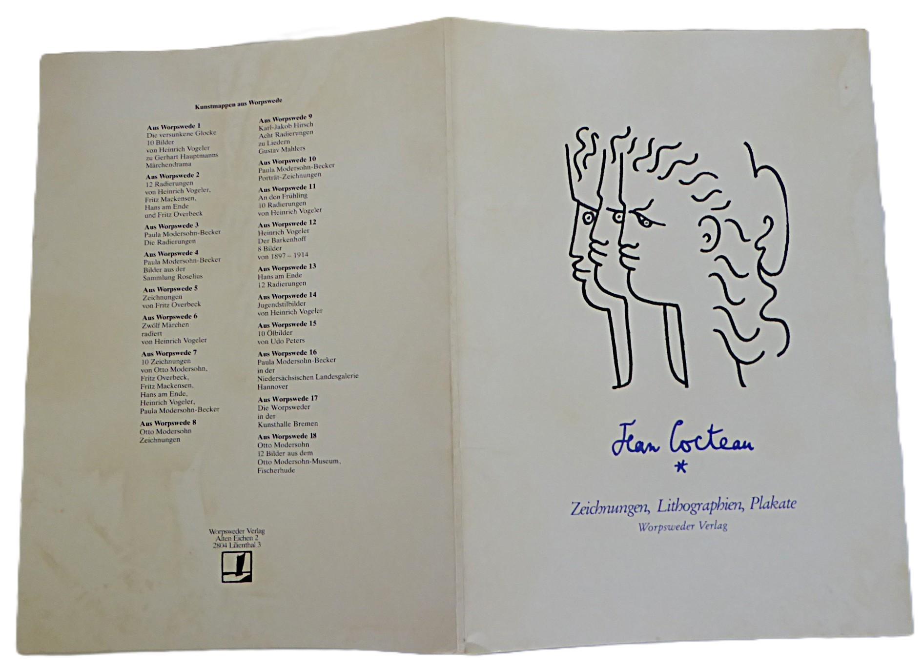   Folio de serigrafías de Jean Cocteau de 