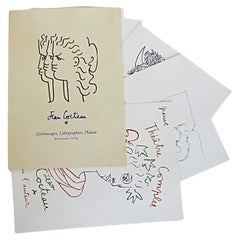 Jean Cocteau "Drawings Lithographs Posters" Folio German Publisher 1982