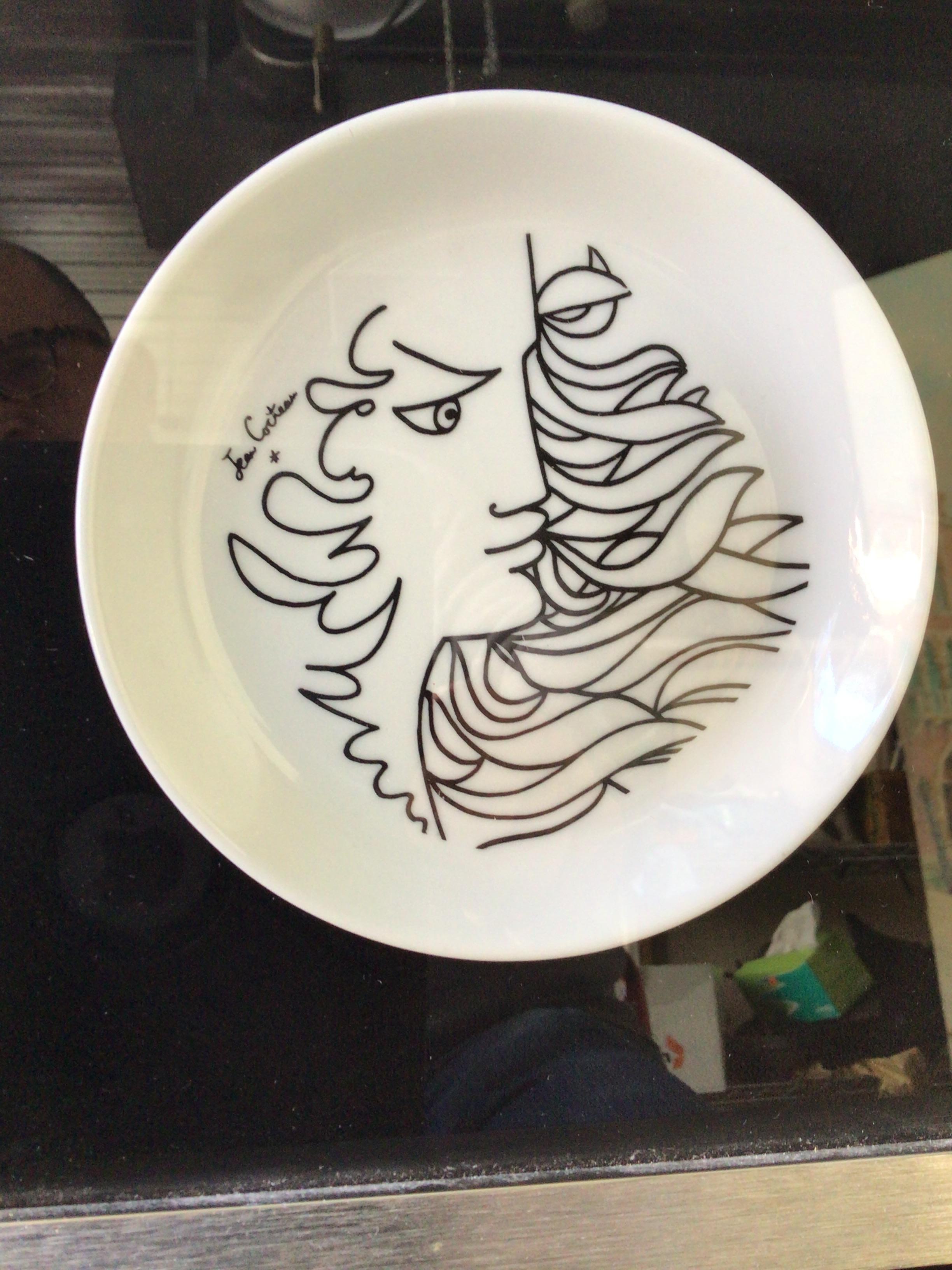 assiette jean cocteau