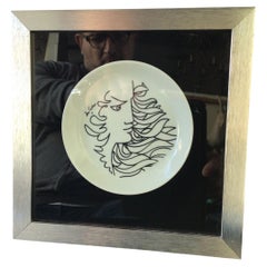 Jean Cocteau Framed Plate