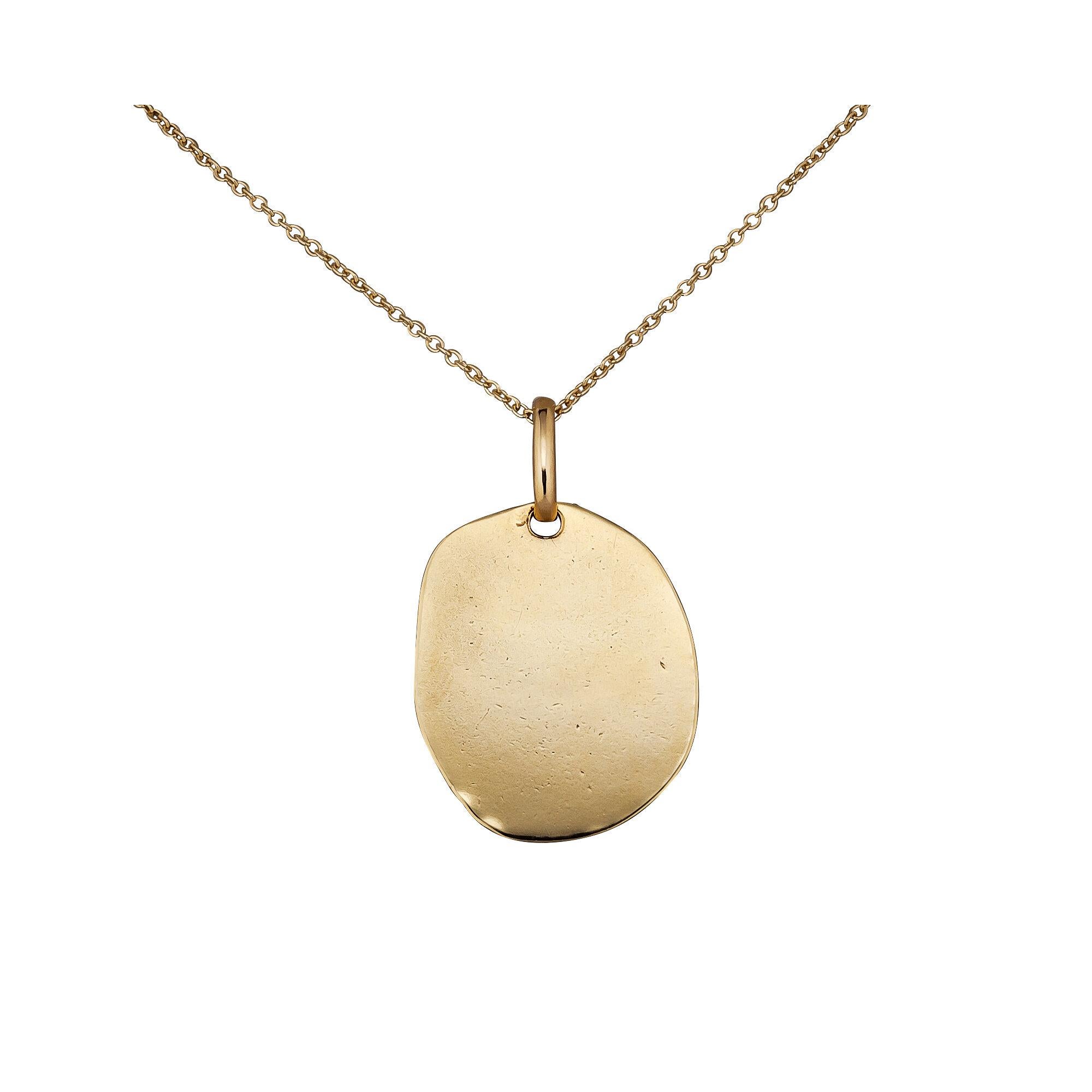 Contemporary Jean Cocteau Fred Paris Gold Pendant Necklace