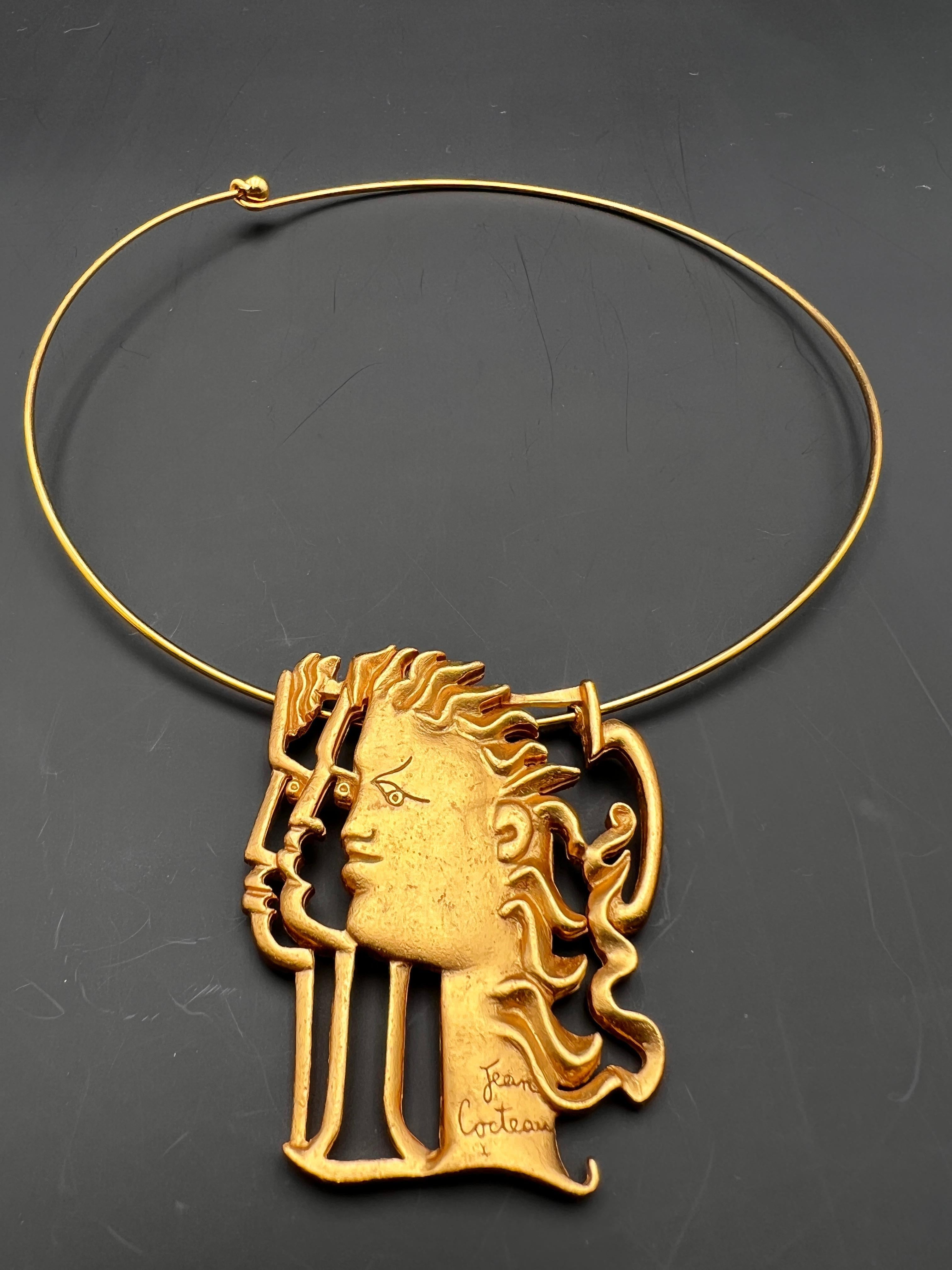 Collana Jean Cocteau Les 3 visages. in vendita 2