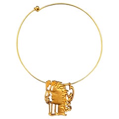Jean Cocteau Les 3 visages necklace.