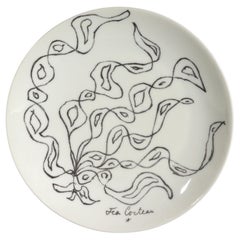 Jean Cocteau Limoge Porcelain Plate, La Fête 'Celebration', Designed 1961