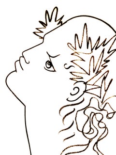 Jean Cocteau - Profile - Original Limoges Porcelain