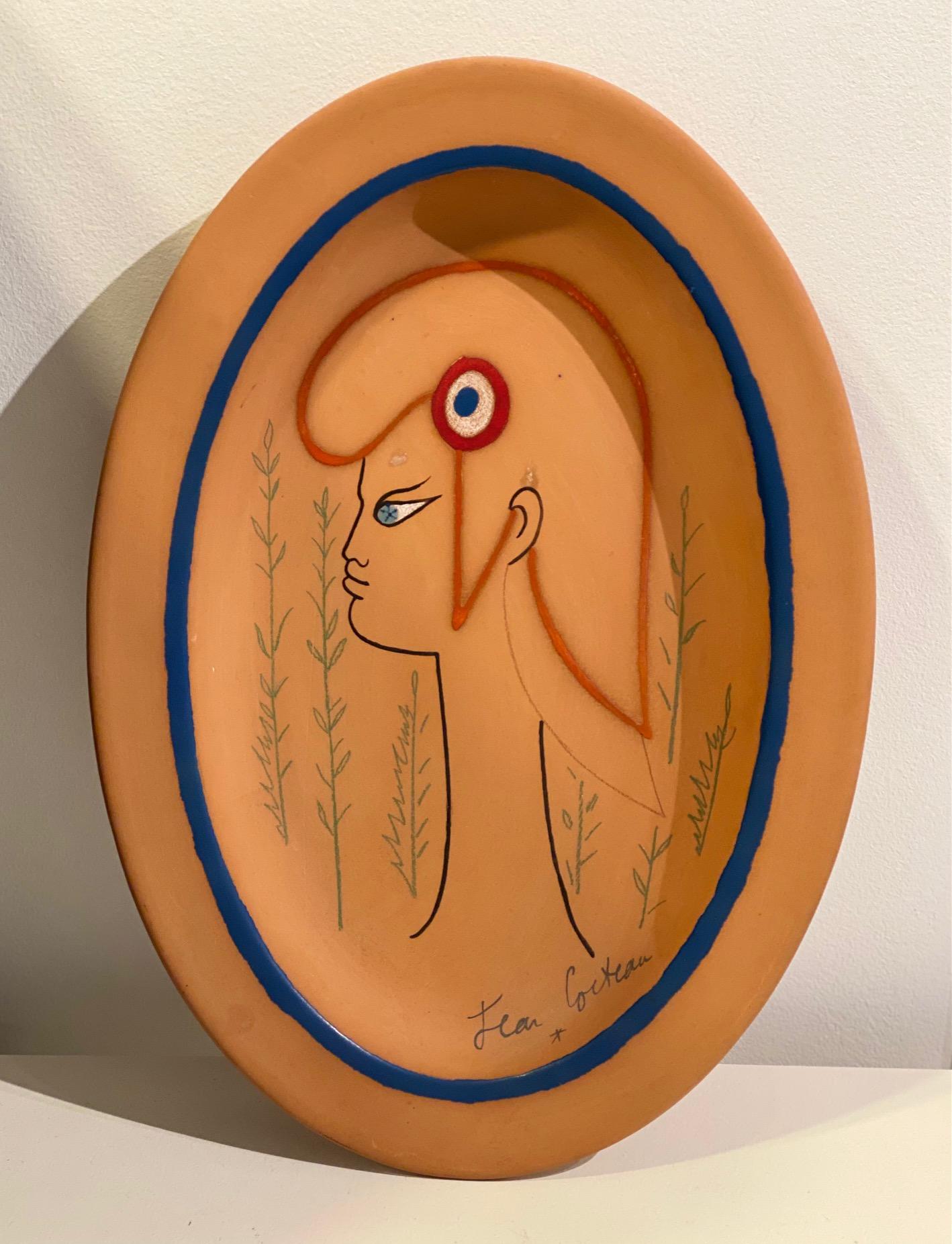 Jean Cocteau Oval dish 