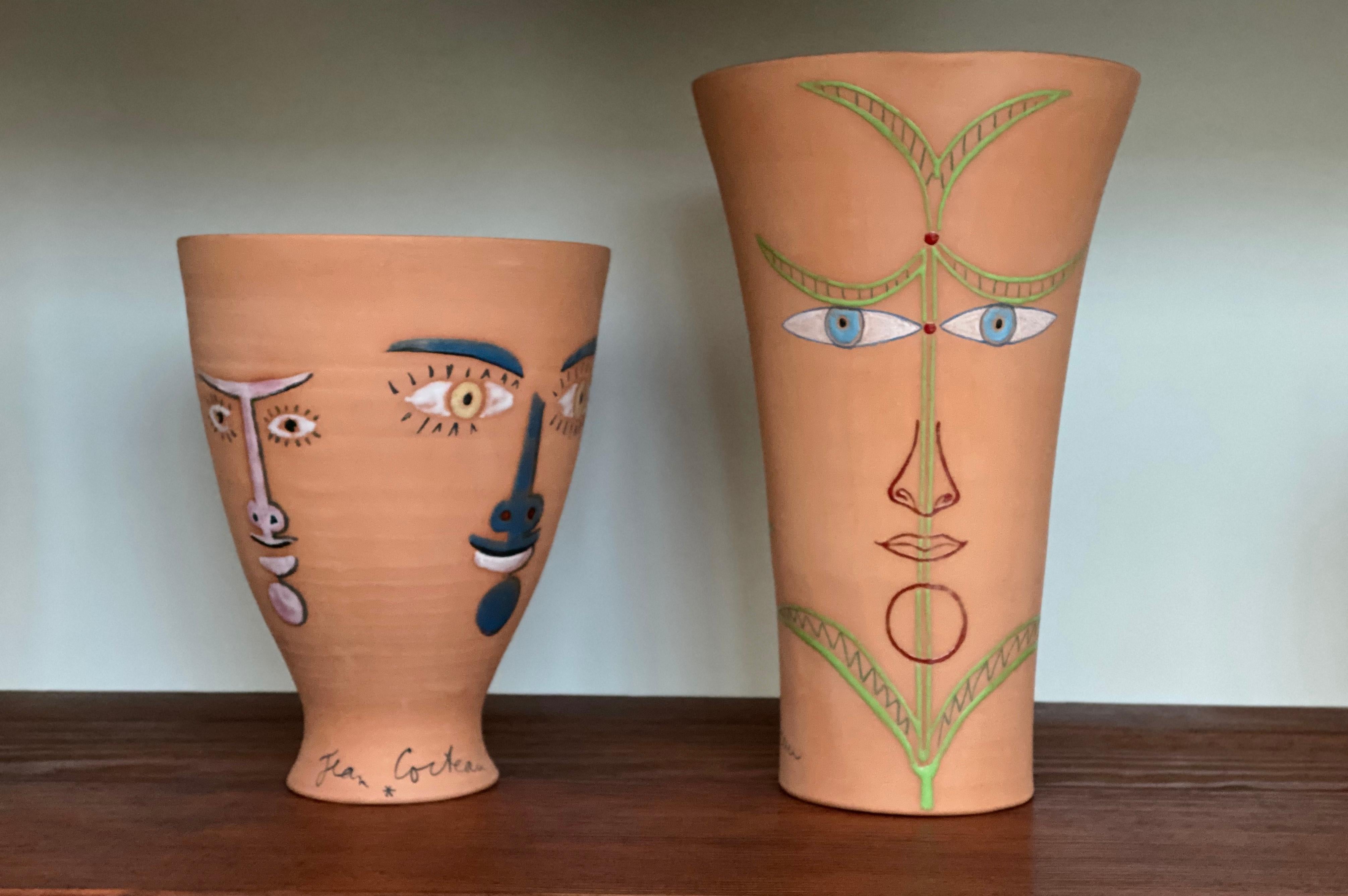 Jean Cocteau Original Edition Ceramic Vase 