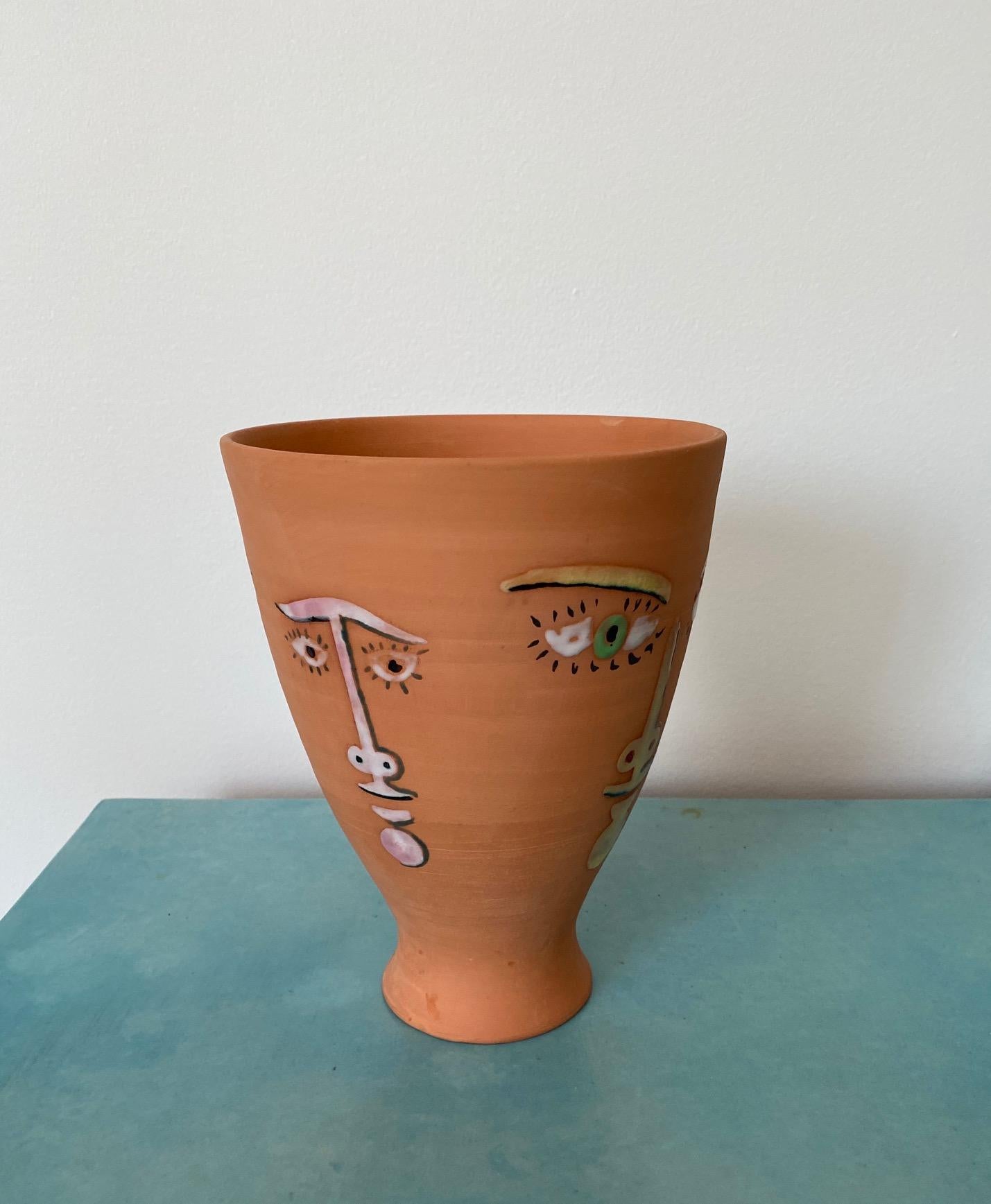 Jean Cocteau Original Edition Ceramic Vase 