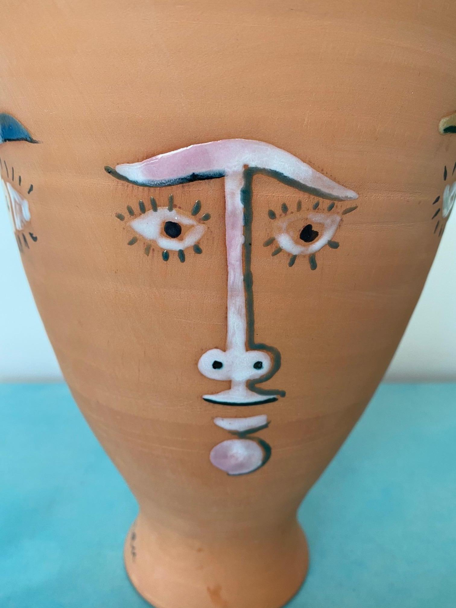 Jean Cocteau Original Edition Ceramic Vase 