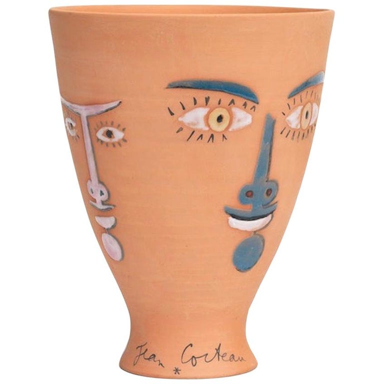 Jean Cocteau Les Vestales Ceramic Vase, 1958