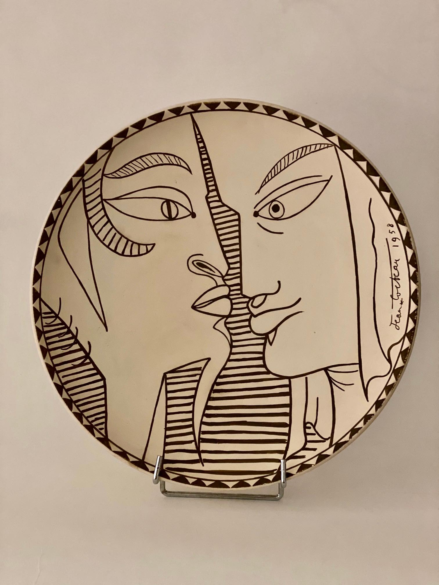 Jean Cocteau ceramic dish - 