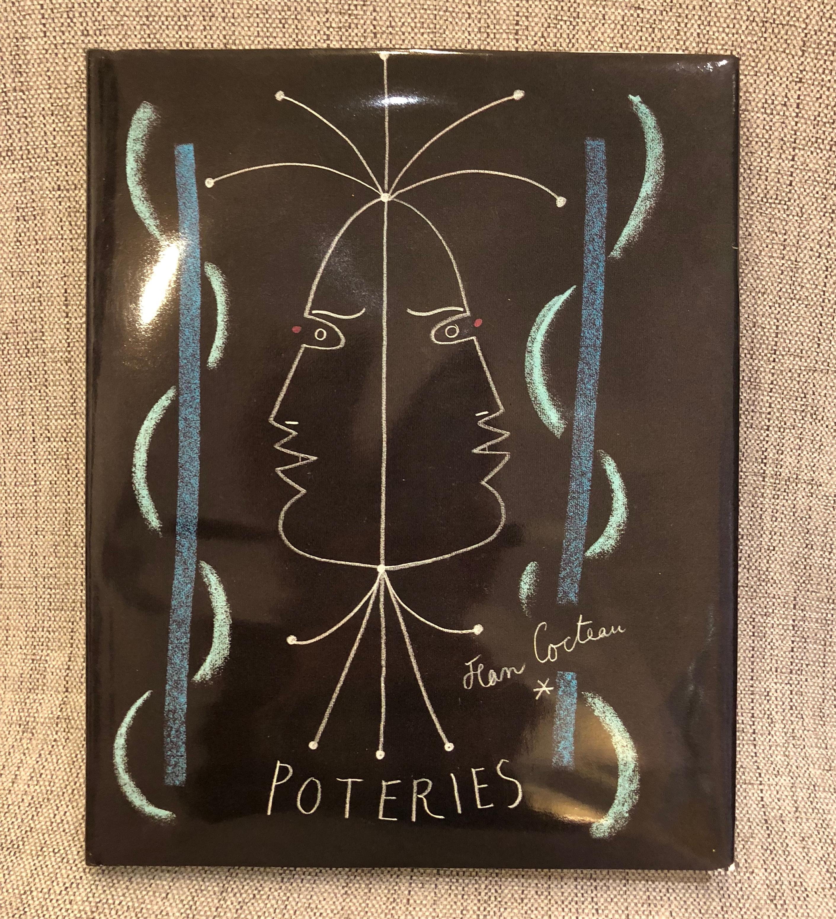 Grand plat en céramique « Indes » de Jean Cocteau, édition d'origine, 1958 en vente 1