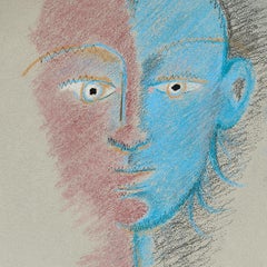 La Difficulté d'Être Ceramic Plate, Surrealist, Signed, Circa 1962