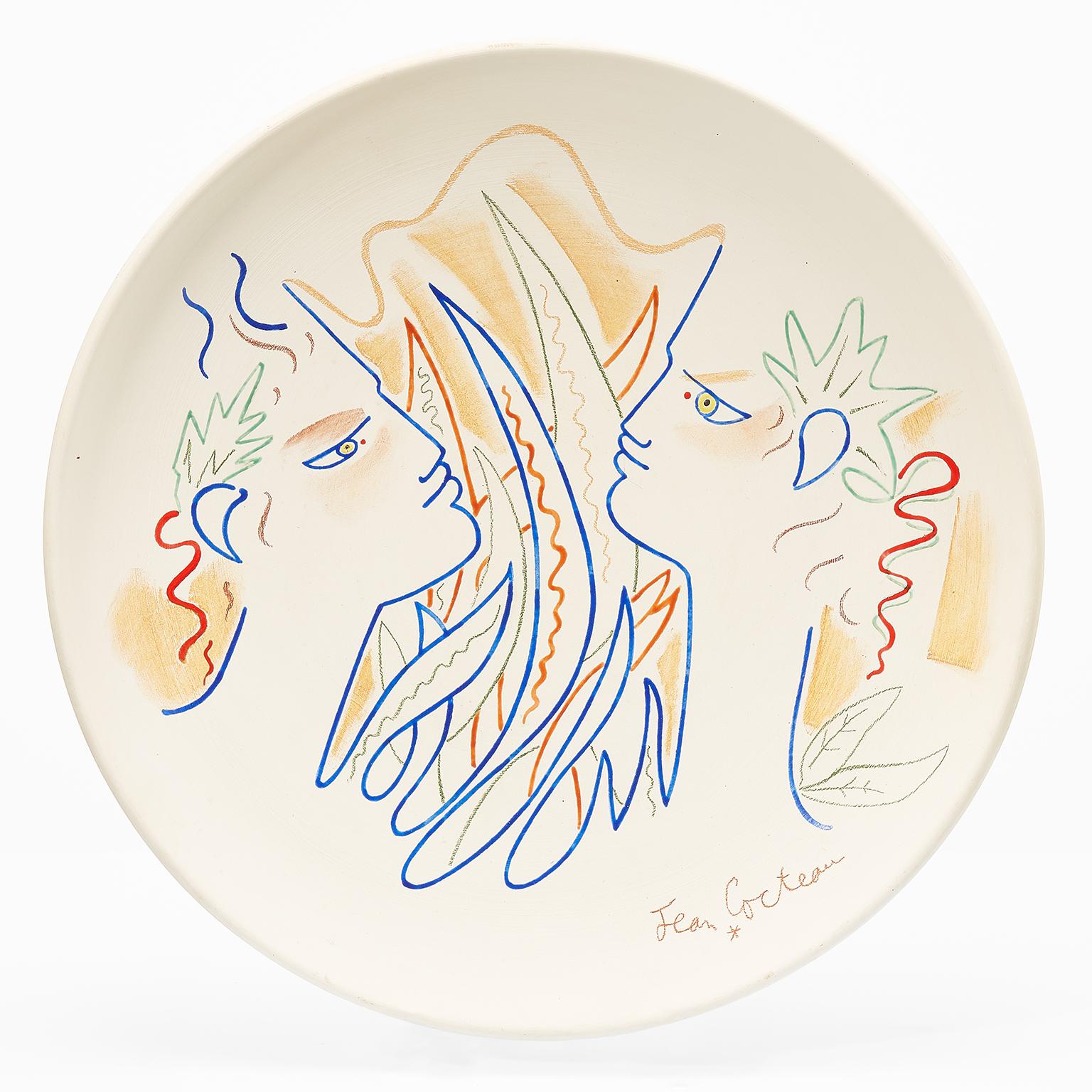 Jean Cocteau Portrait Print - " le dernier regard d'Orphée "