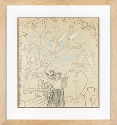 " les nereïdes " .pastel lithography