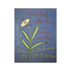 1950 original exhibition poster by Jean Cocteau - Affiches des grands peintres