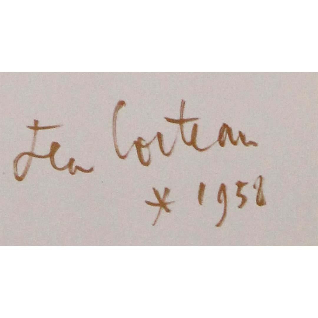 1983 affiche originale de l'exposition Hommage à Jean Cocteau à la Galerie Lucie Weill en vente 2