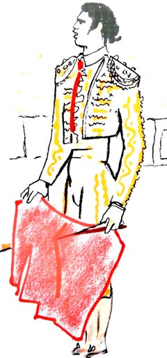 Jean Cocteau, Call of the Muleta, from Bulls, 1965 (after)
