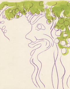 Cocteau, Bacchante assise, Vins, Fleurs et Flammes (después)