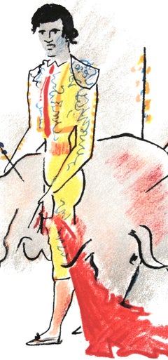 Jean Cocteau, Fire Banderillas, from Bulls, 1965 (after)