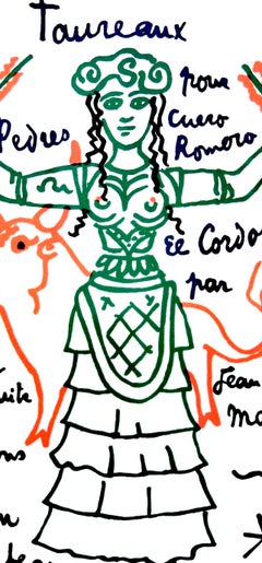 Jean Cocteau, Untitled, from Bulls, 1965 (after)