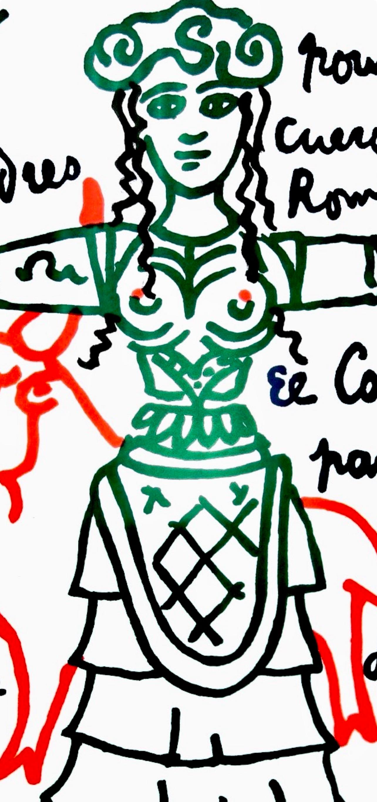 Cocteau, Composition, Lithographies de Jean Cocteau (after) For Sale 2