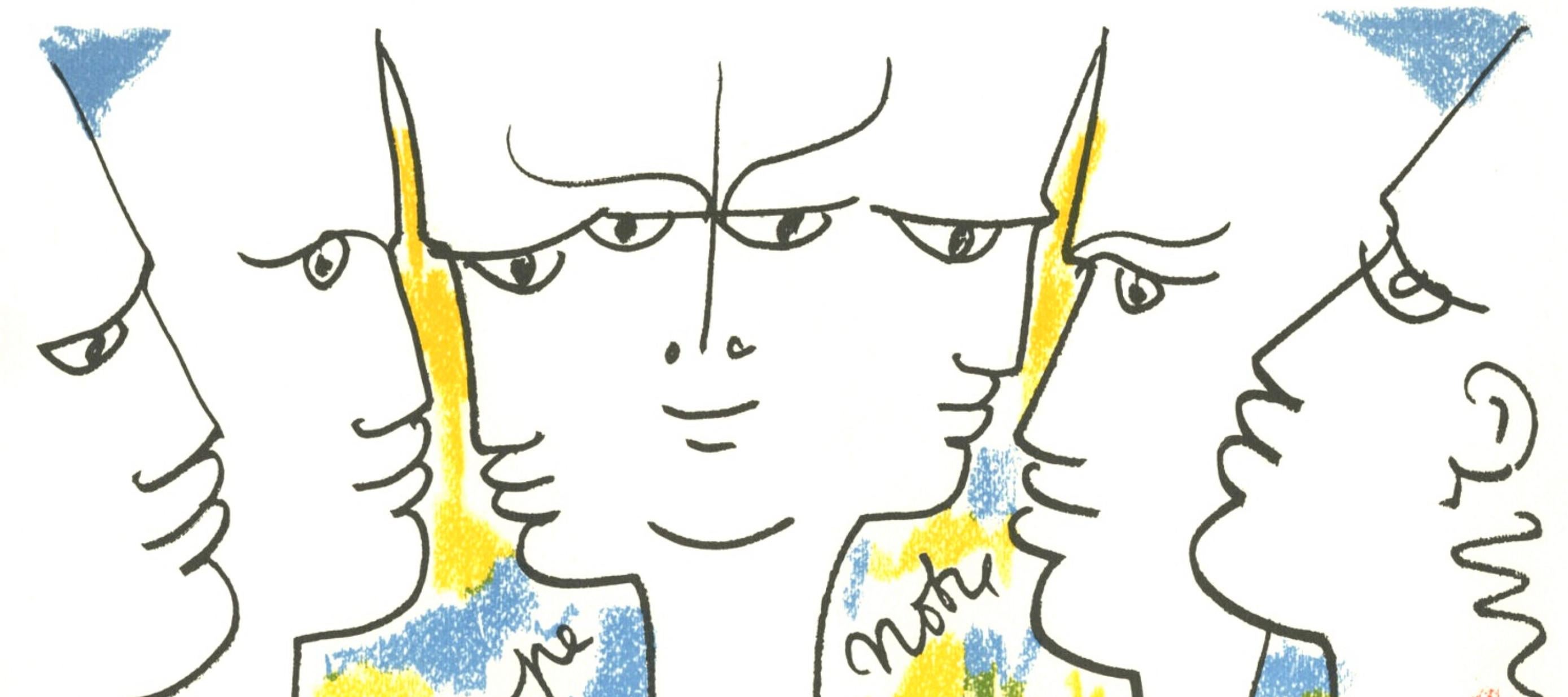 Cocteau, Composition, Nous croyons en l'Europe (after) - Print by Jean Cocteau