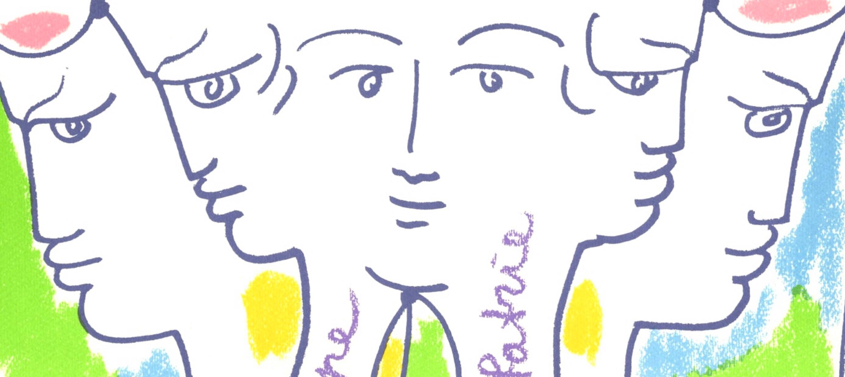 Cocteau, Composizione, Nous croyons en l'Europe (dopo) - Print di Jean Cocteau