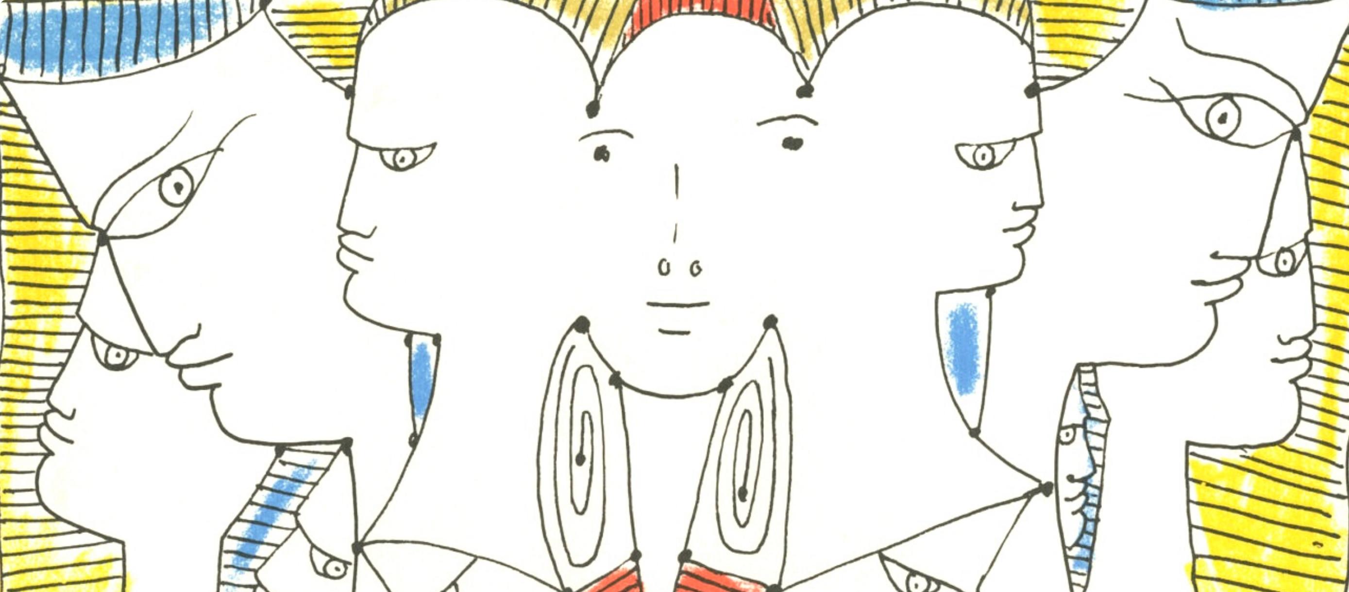 Cocteau, Composición, Nous croyons en l'Europe (después) - Print de Jean Cocteau