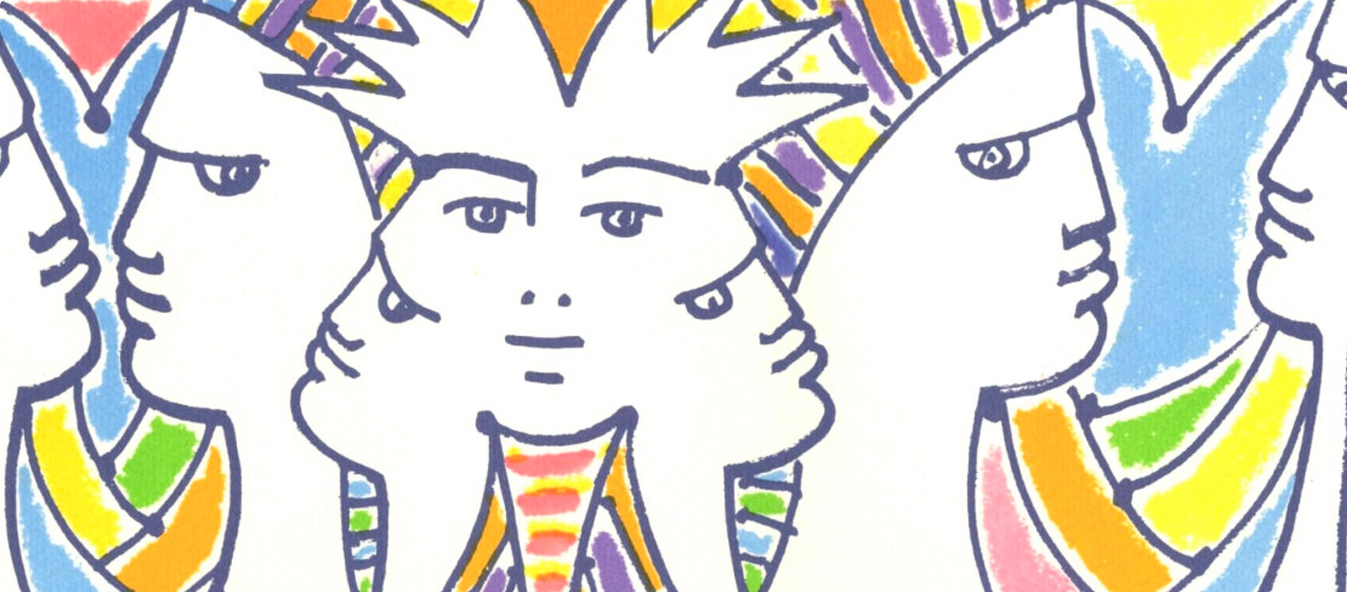 Cocteau, Composition, Nous croyons en l'Europe (after) - Modern Print by Jean Cocteau