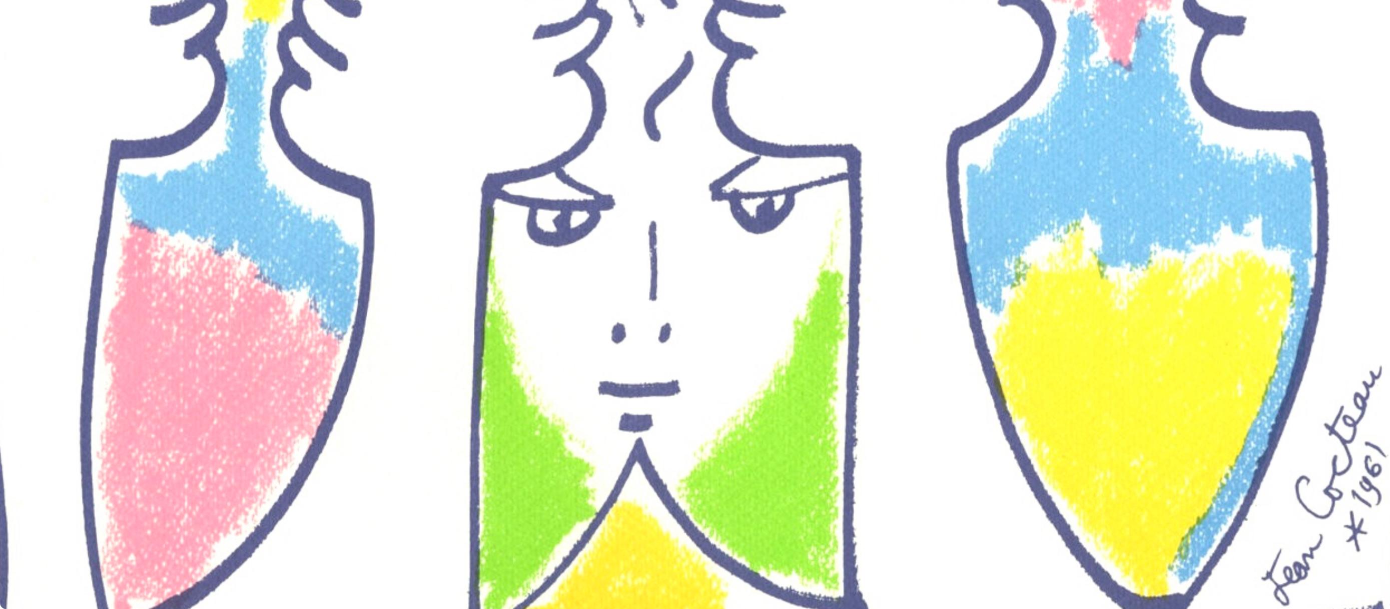 Cocteau, Composition, Nous croyons en l'Europe (after) - Modern Print by Jean Cocteau