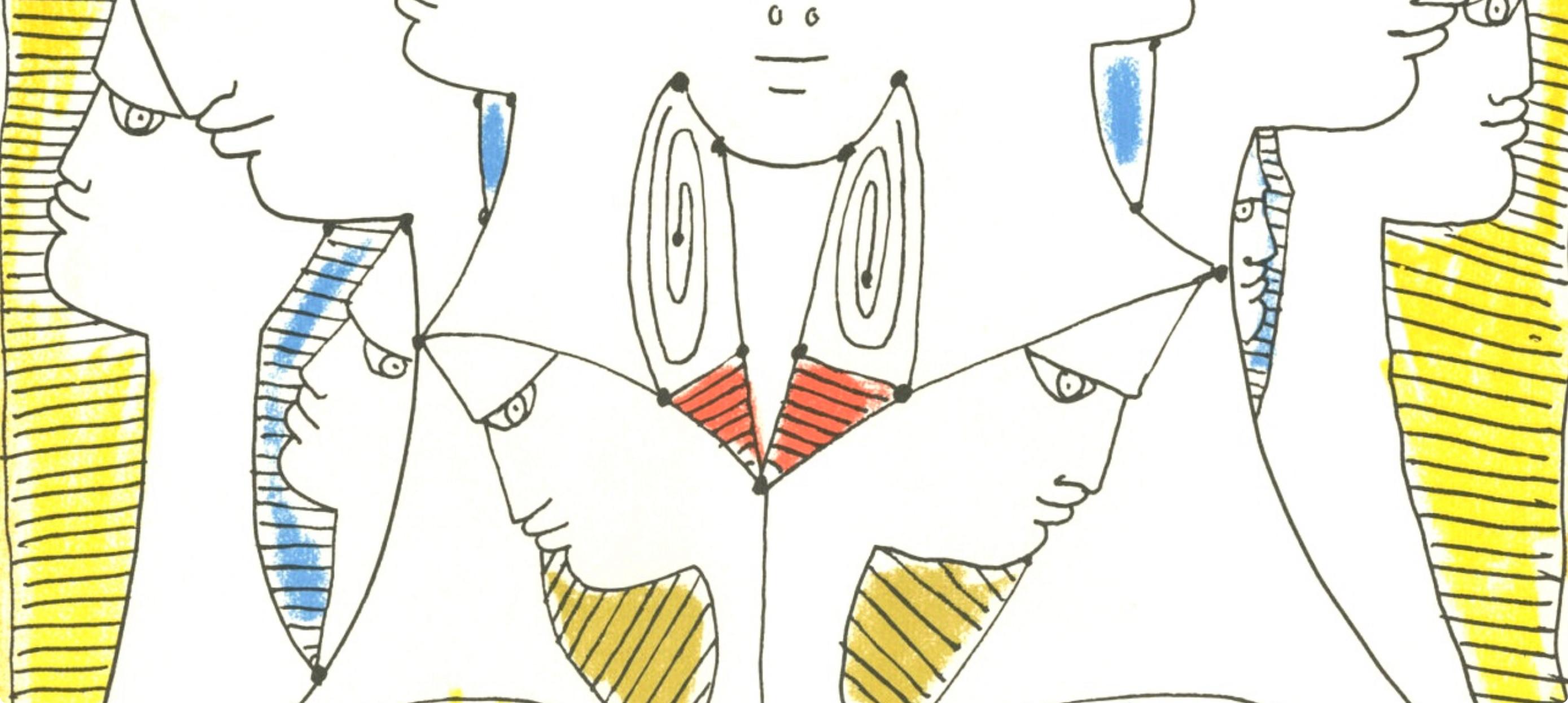 Cocteau, Composición, Nous croyons en l'Europe (después) - Print Moderno de Jean Cocteau
