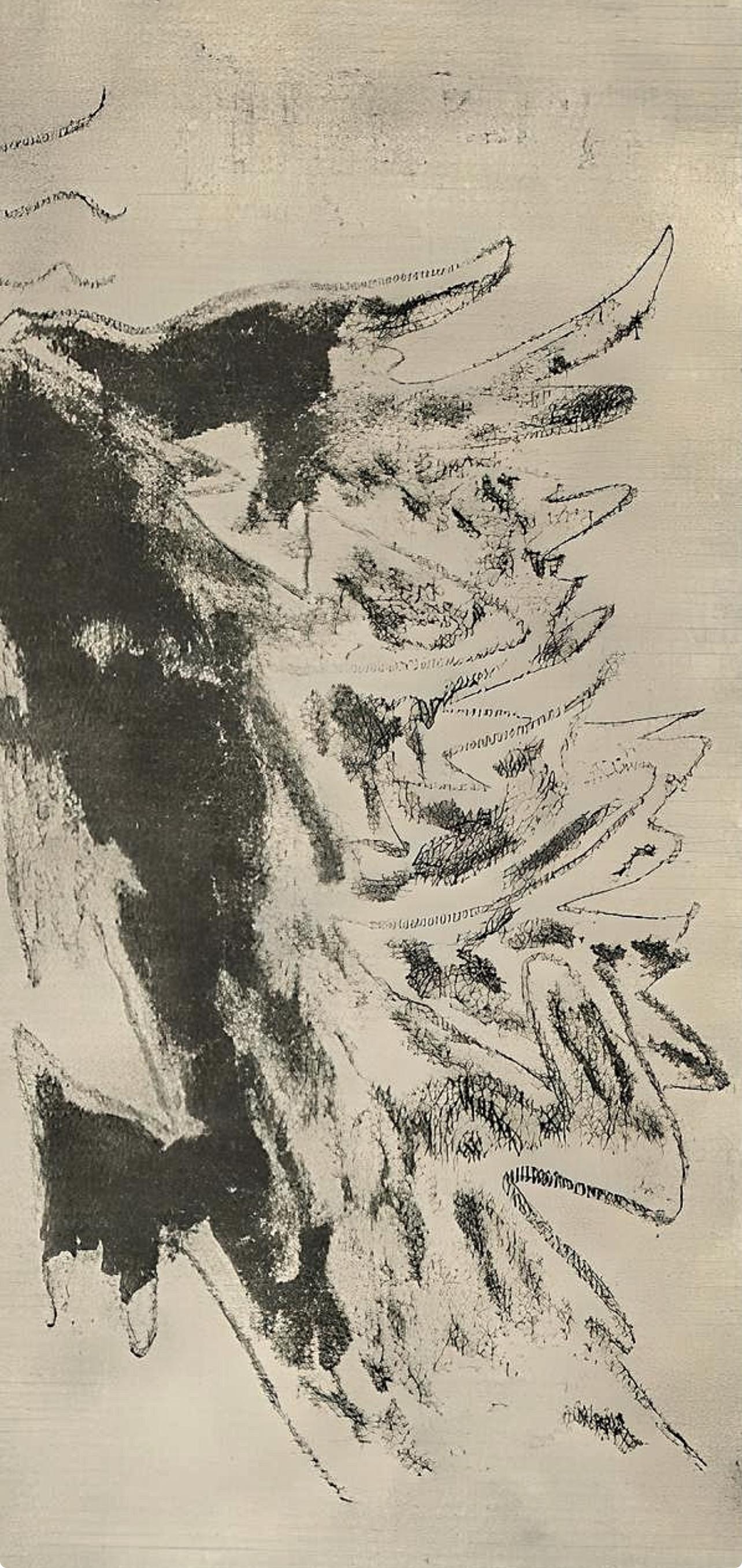 Cocteau, Composición, Sous le Manteau de Feu (después) - Print Moderno de Jean Cocteau