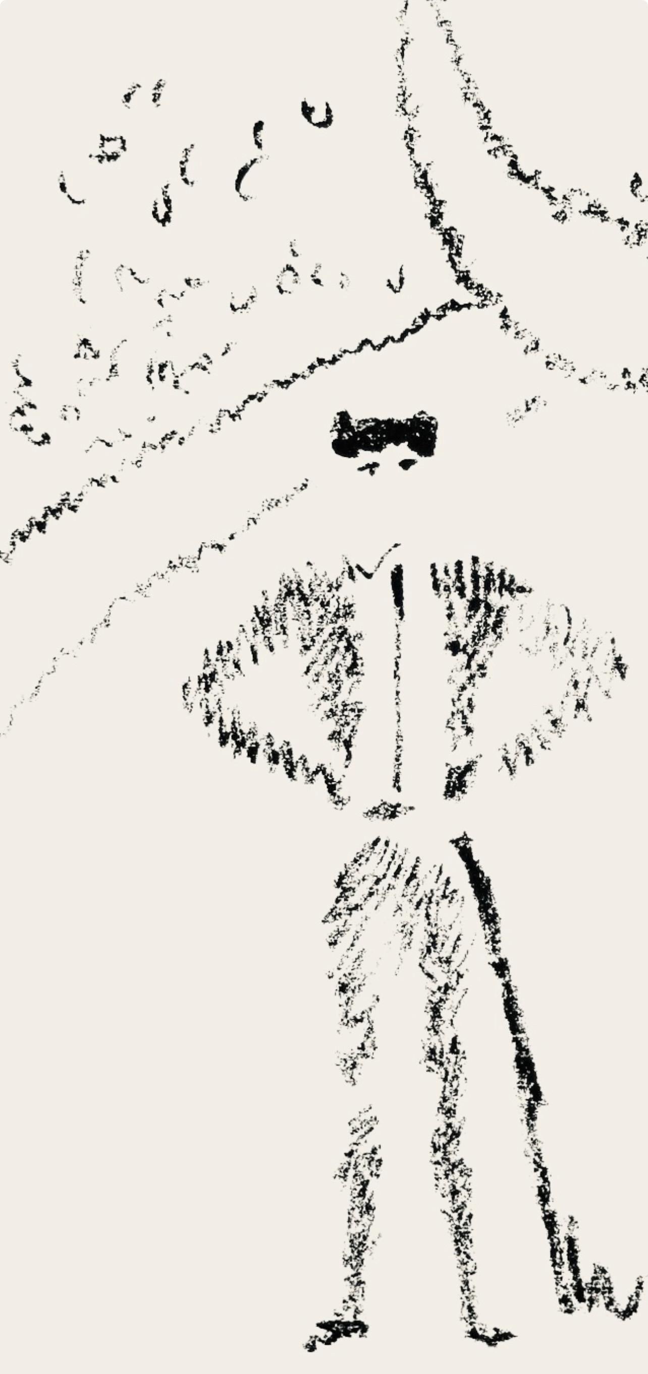 Cocteau, composition, Taureaux (après) - Print de Jean Cocteau