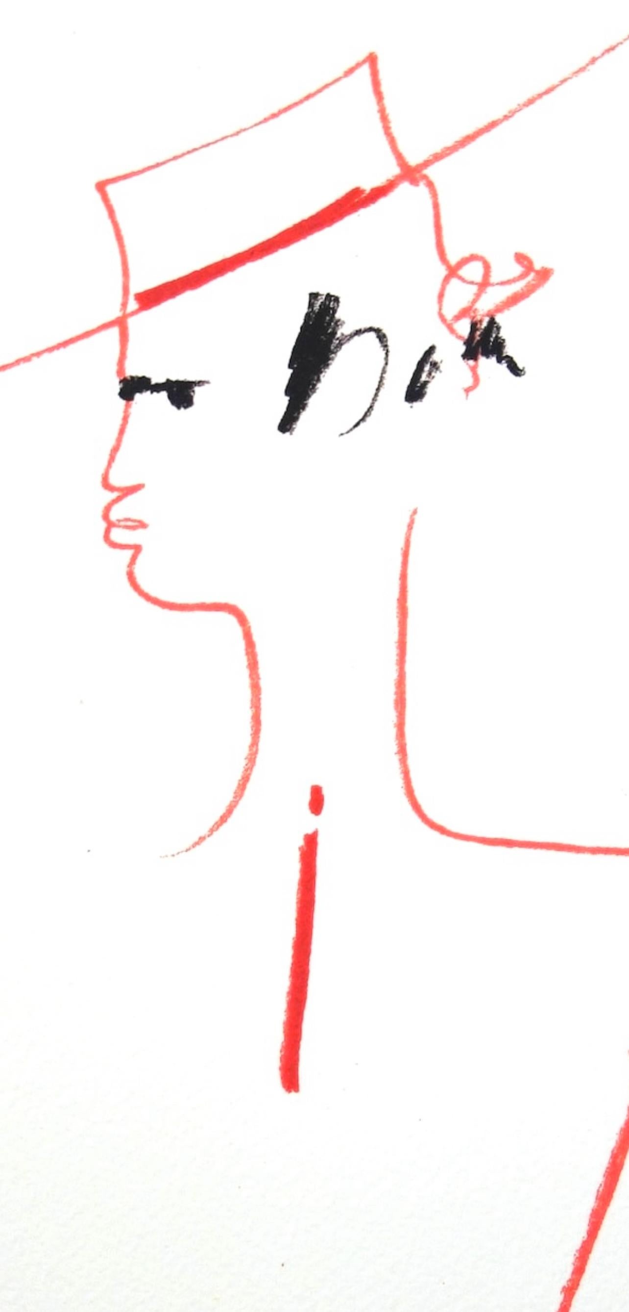 Cocteau, Composition, Taureaux (after) - Print by Jean Cocteau