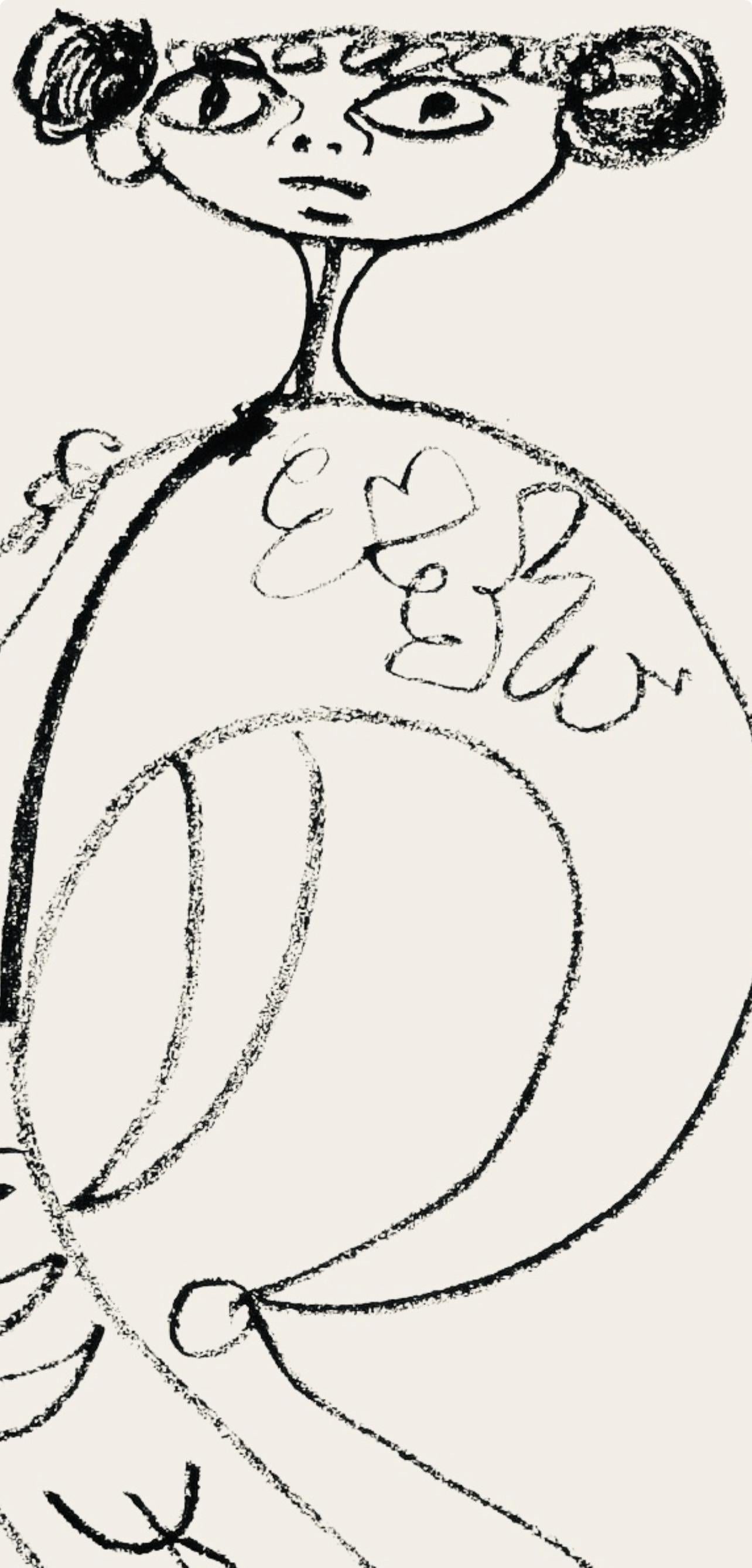 Cocteau, Composición, Taureaux (después) - Print Moderno de Jean Cocteau