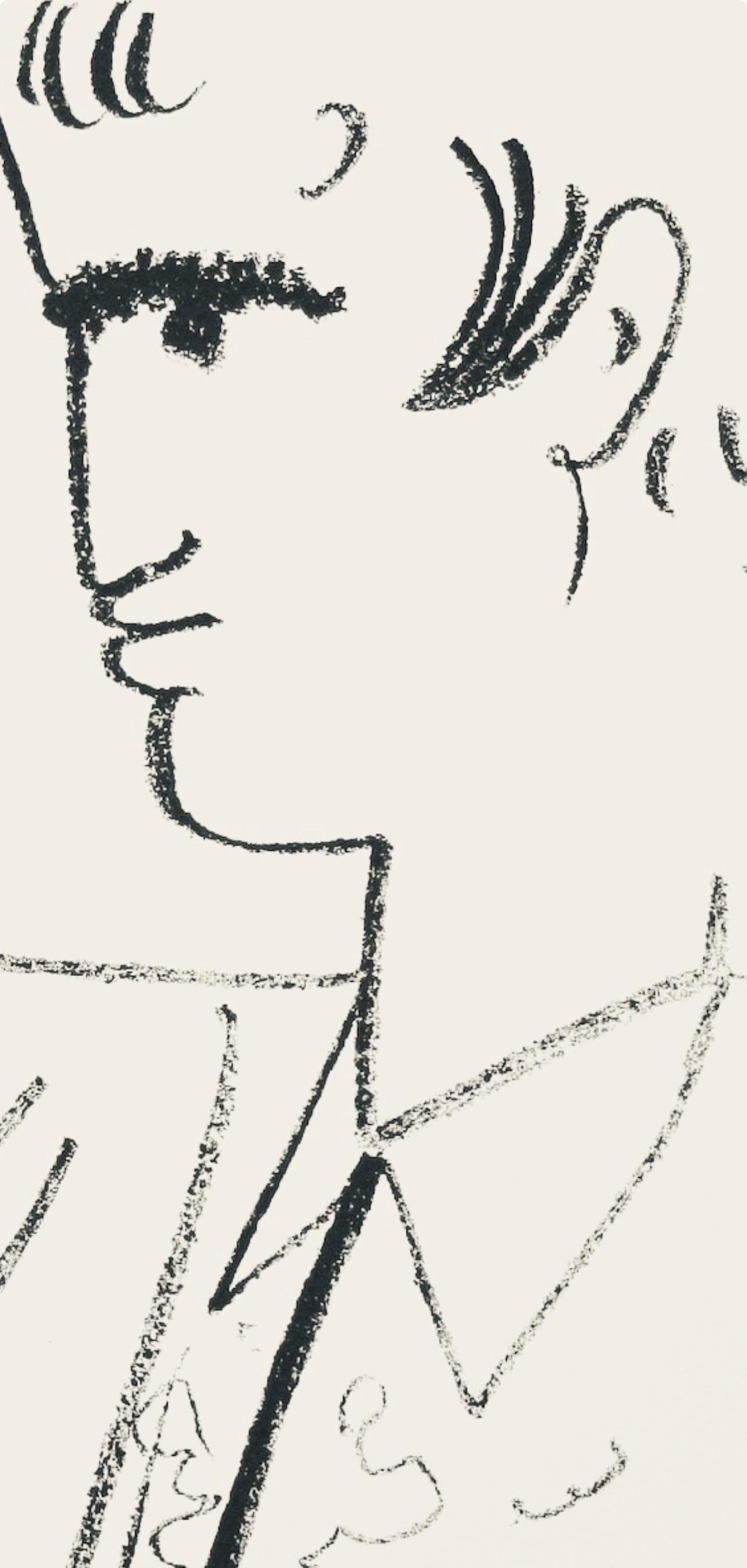 Cocteau, Composition, Taureaux (after) - Modern Print by Jean Cocteau