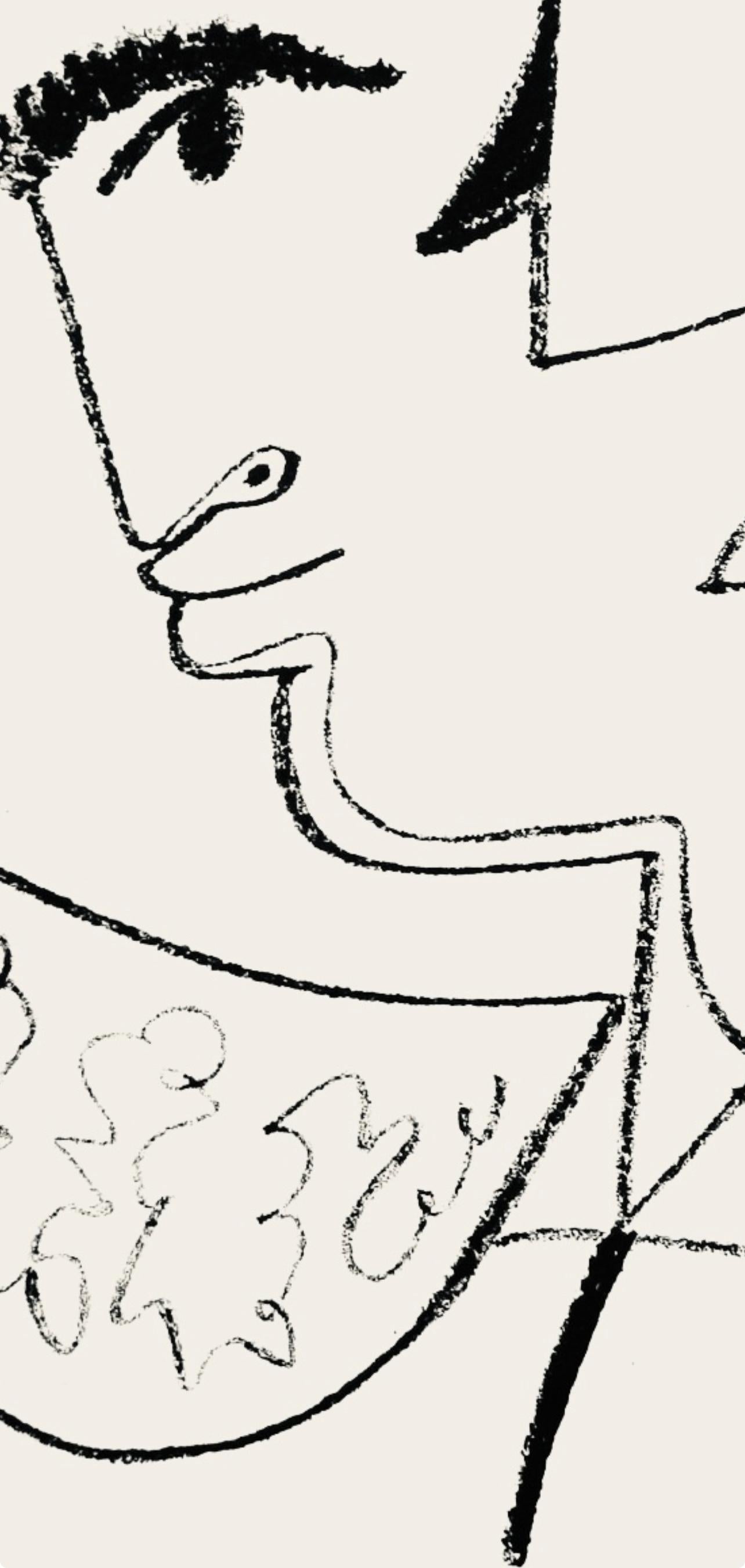 Cocteau, Composition, Taureaux (after) - Modern Print by Jean Cocteau