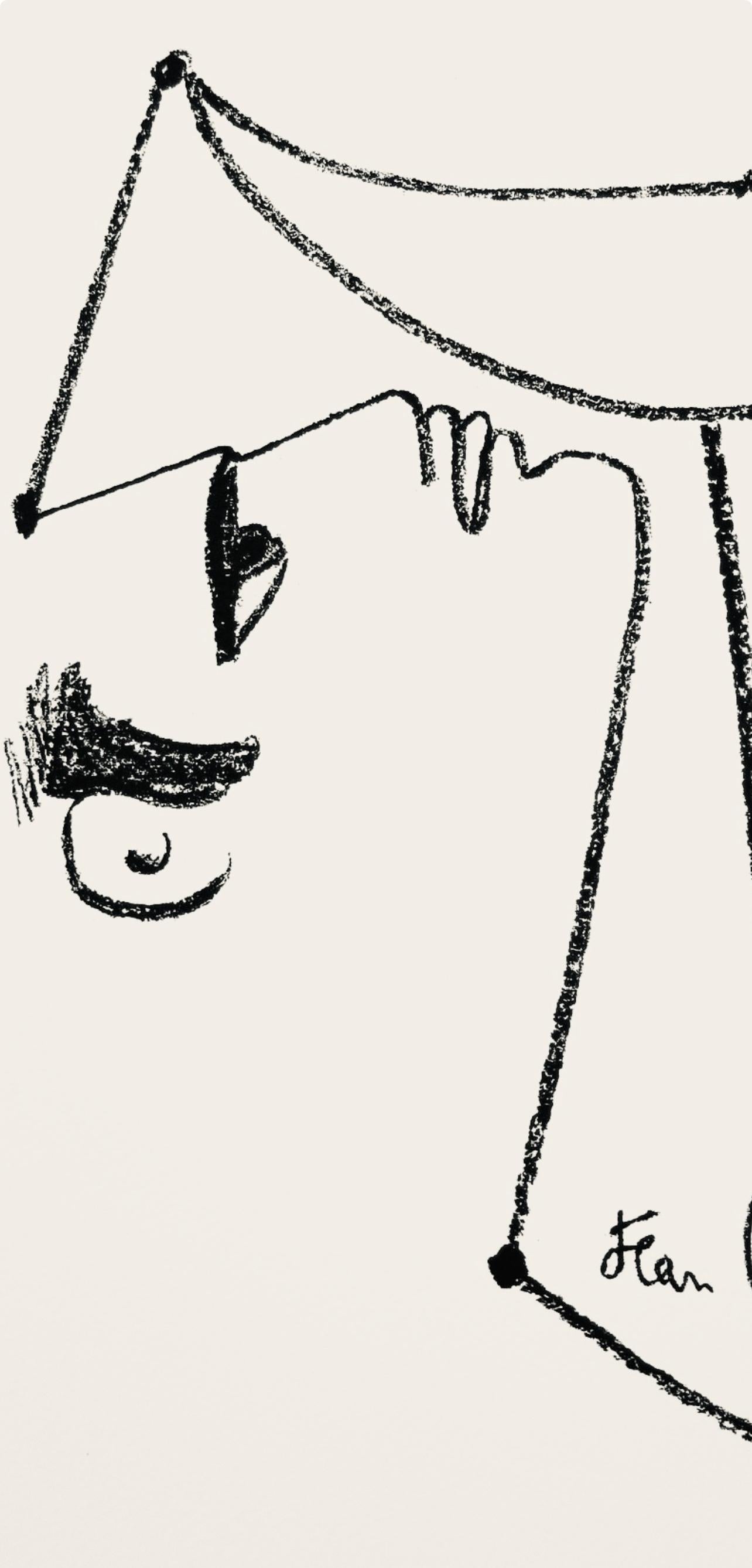 Cocteau, Composizione, Taureaux (dopo) - Print Moderno di Jean Cocteau