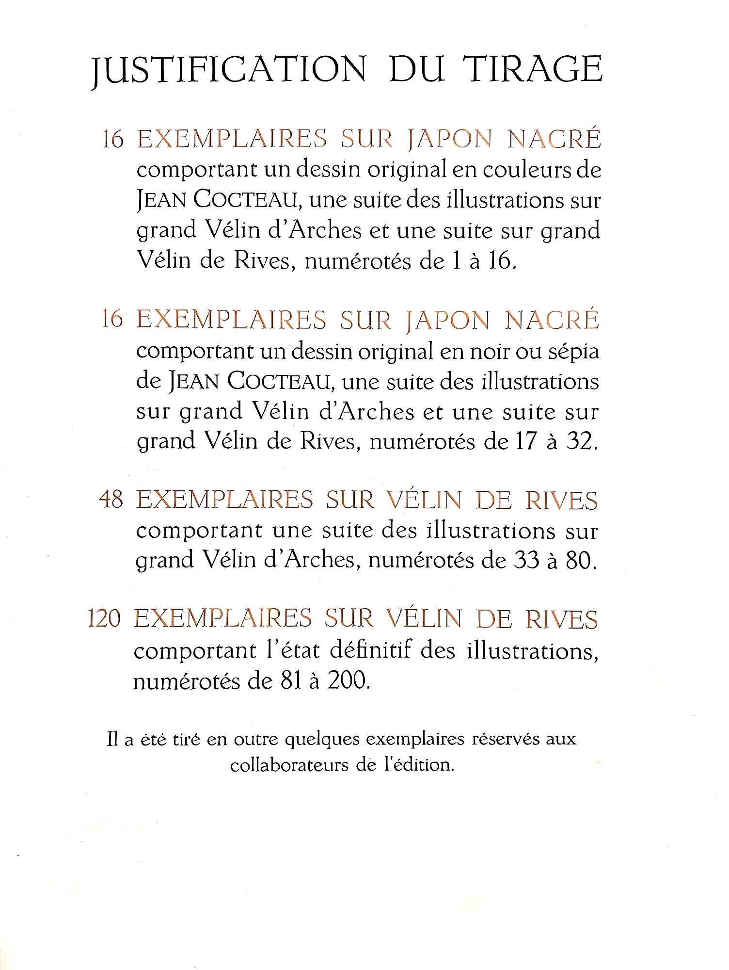 Cocteau, Composición, Taureaux (después) en venta 2