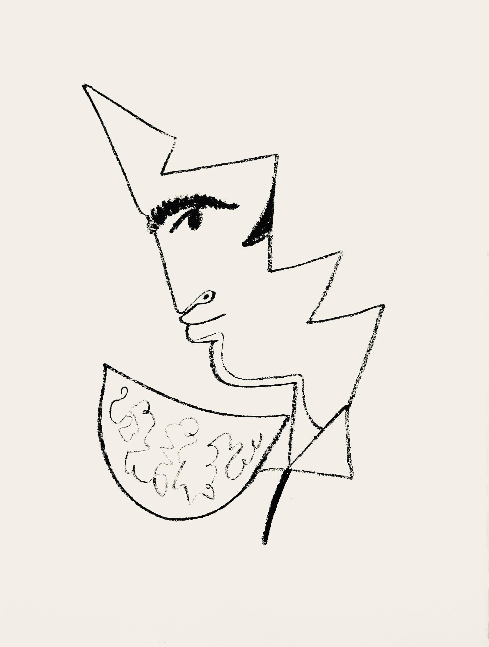 Jean Cocteau Figurative Print - Cocteau, Composition, Taureaux (after)