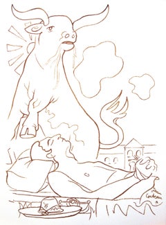 Cocteau, Composition, Taureaux (after)