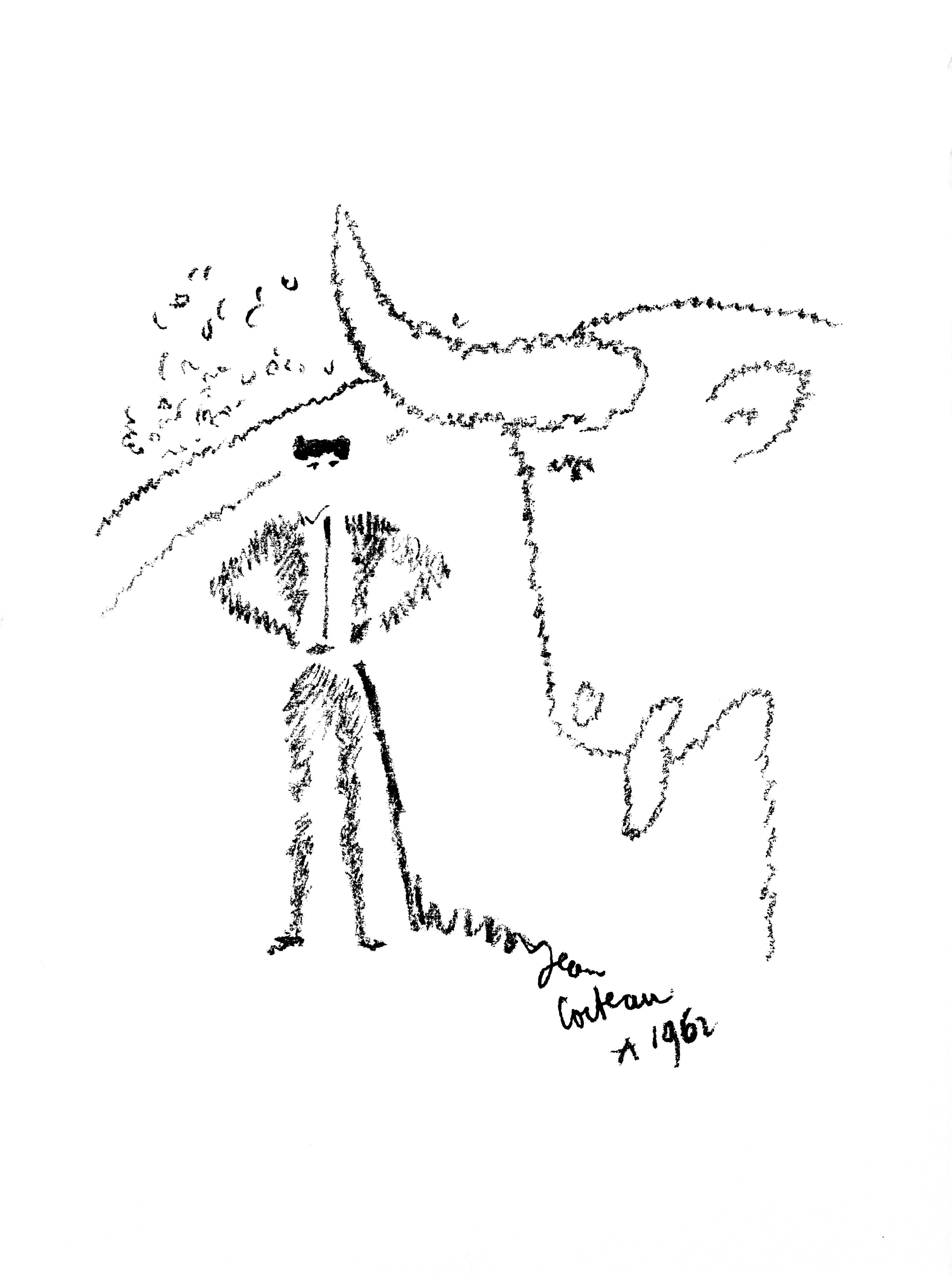 Cocteau, Confrontation, Taureaux, Lithographies de Jean Cocteau (after) For Sale 4