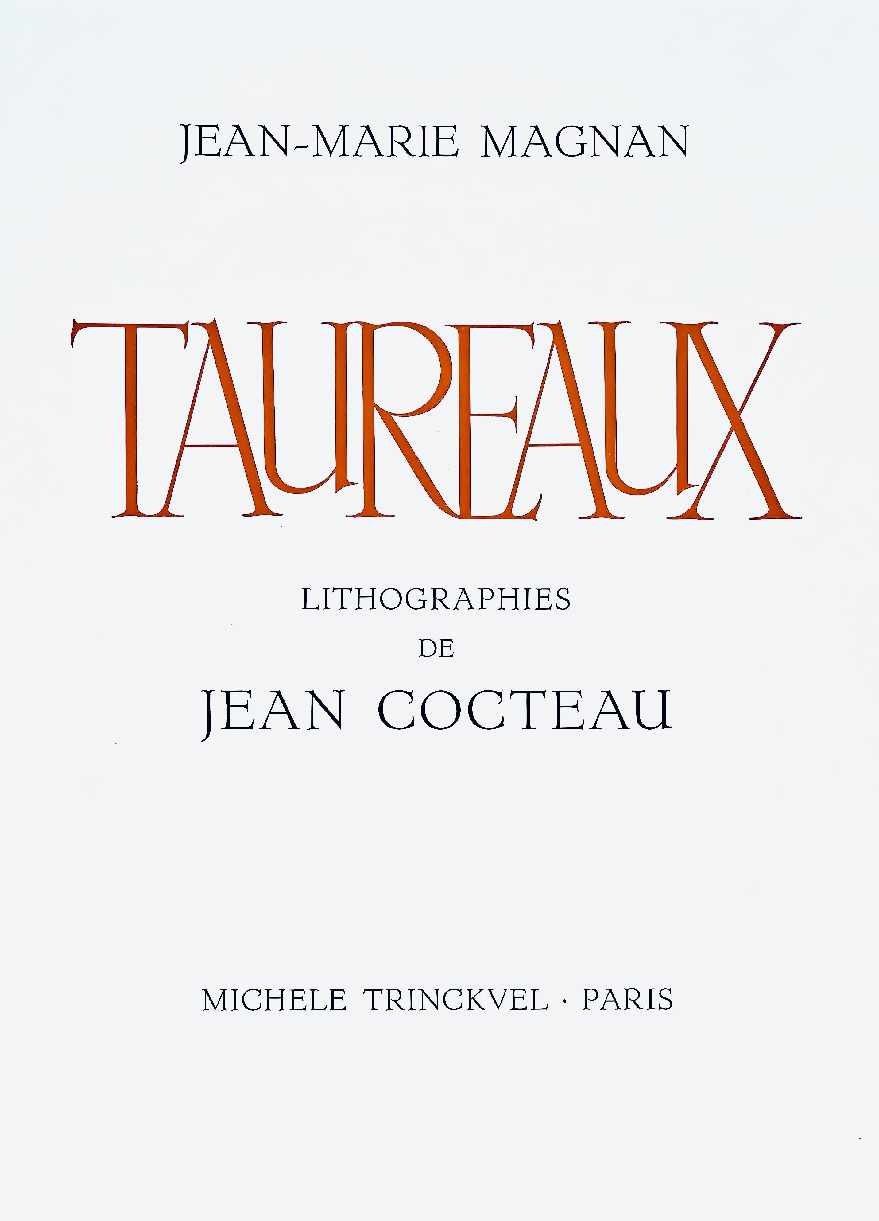 Cocteau, Confrontation, Taureaux, Lithographies de Jean Cocteau (after) For Sale 5
